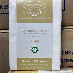 Kathy Ireland Home white Standard Pillowcases